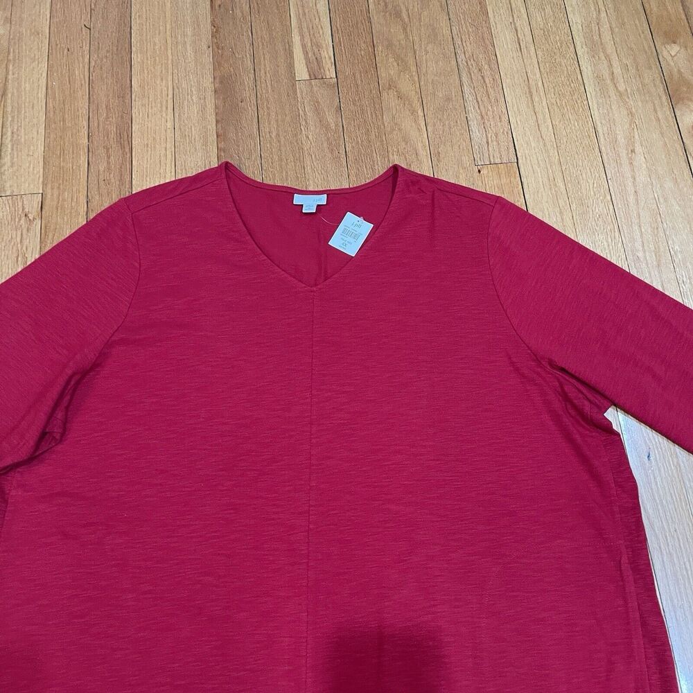 J Jill Casual V Neck Blouse Top Womens Plus Size 4X Cotton Blend NEW WITH TAGS - Picture 5 of 12